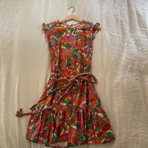 Marine Layer Laney Mini Dress in Vintage Floral Print